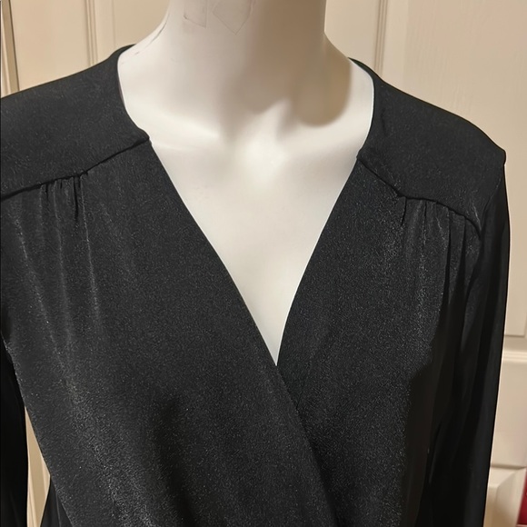 Free People Intimately  Black Wrap Bodysuit. Medium - Picture 2 of 7